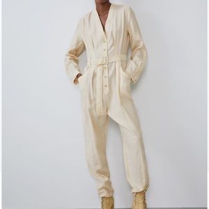 LONG BELTED JUMPSUIT